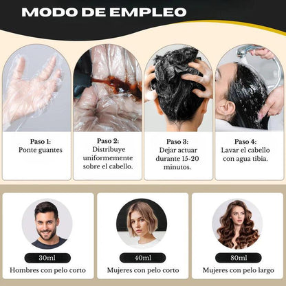 Champú AntiCanas HairDye 100ml - Para Mujeres y Hombres