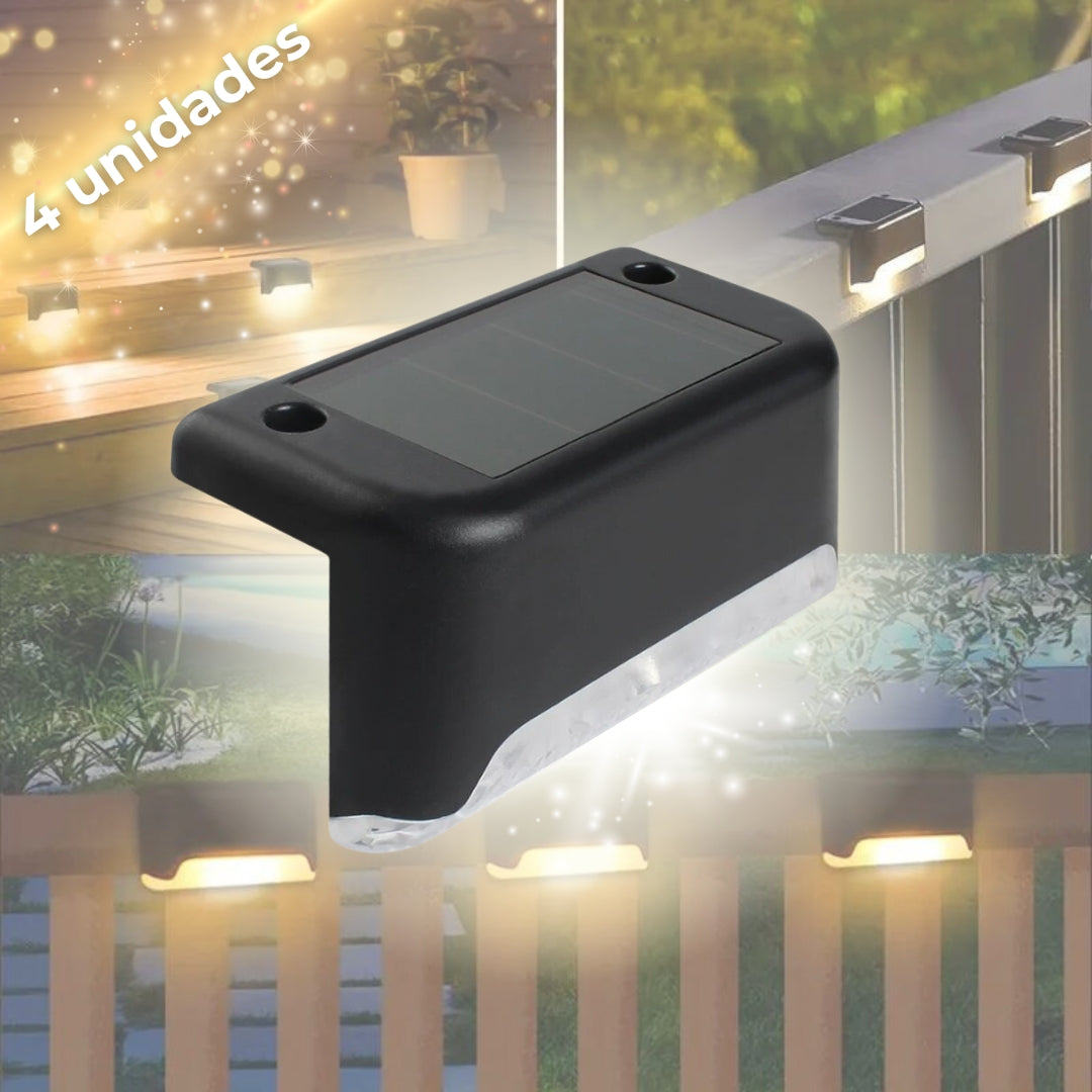 Pack de 4 Mini Luces LED con carga solar